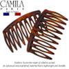 Camila Paris CP2949 French Hair Side Comb, Small Tortoise Shell, French Twist Hair Combs Decorative, Strong Hold Hair Clips for Women Bun Chignon Up-Do Styling Girls Hair Accessories, Made in France view 2