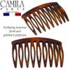 Camila Paris CP2949 French Hair Side Comb, Small Tortoise Shell, French Twist Hair Combs Decorative, Strong Hold Hair Clips for Women Bun Chignon Up-Do Styling Girls Hair Accessories, Made in France view 4