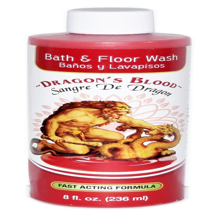 12 BOTTLES DRAGON'S BLOOD BATH SANGRE DE DRAGON BANO Y LAVAPISOS 8OZ - SPIRITUAL MAGICK PAGAN WICCA