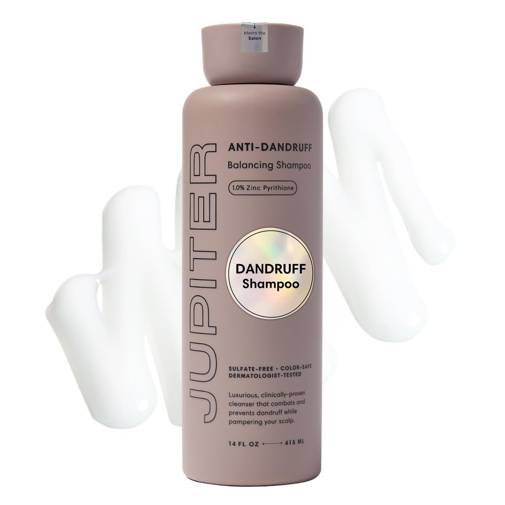 Jupiter Anti Dandruff Shampoo - Shampoo for Men & Women for Flaky, Itchy, Oily, & Dry Scalp - Nourishes Scalp and Reduces Breakage & Flakes - Color-Safe, Sulfate-Free, Paraben-Free