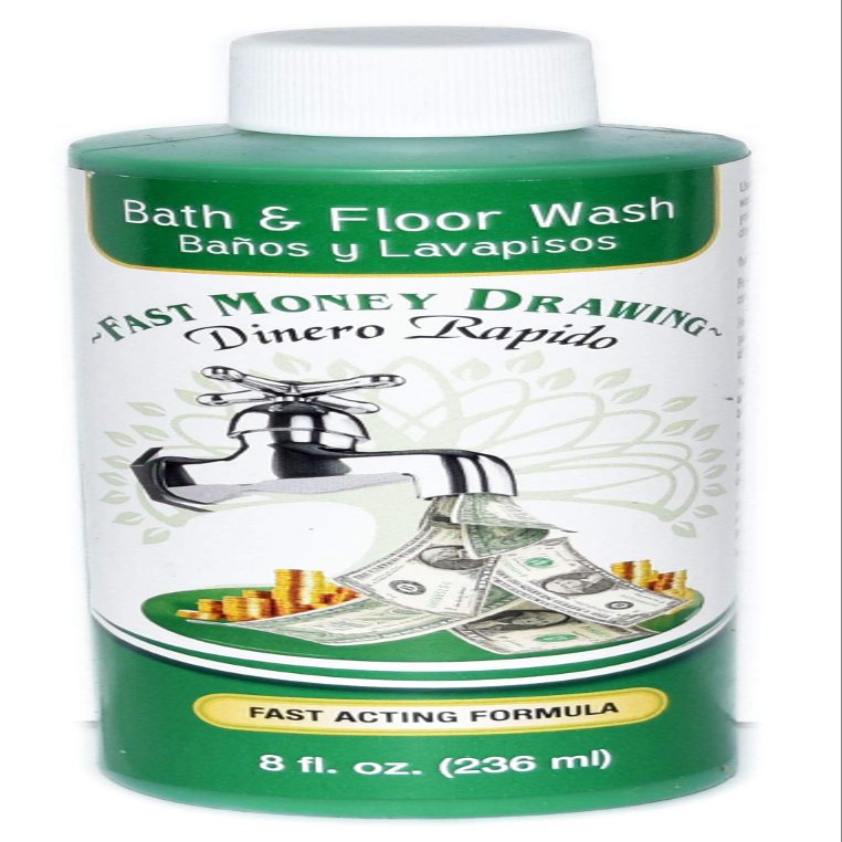 6 Bottles Fast Money Drawing Bath Dinero RAPIDO BANO Y LAVAPISOS 8OZ - Spiritual Magick Pagan Wicca
