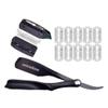 10 Blades Straight Shaving Dural Edge Razors Barber Hair Razor Spring Style Shaver Beard Face Underarm Body Eyebrow Hair Removal view 1