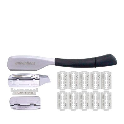 DE Razors 10 Blades Manual Shaver Salon Barber Razor Beard face shaver underarm hair removal Body shaving men shave eyebrow