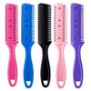 5Pcs Professional Trimmer Razor Dual Side Scissors for Hair Thinning, Slim Haircuts & Barber Grooming - Comb, Brush, Double Edge Blade in 5 Colors view 1