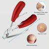 Thick Toenail Clippers, Podiatrist Toe Nail Clippers for Ingrown & Thick & Men & Seniors Toenail and Nail Surgical Grade Stainless Steel Toenail Trimmer Nipper (Red) view 3