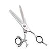 5.5/6" 440C Swivel Hair Scissors Hairdressing Scissors Barber Razor Thinning Rotating Thumb Shears Swivel Handle Scissor Rotary (6.0 INCH THIN) view 2