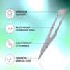 Disposable #10 and #11 Scalpel Blades, Pack of 20 Dermaplaning Blades w. Plastic Handle, Surgical Knife Scalpel, Carbon Steel Dermablade Surgical Blades Individually Wrapped 10x#10, 10x#11 Blade view 4