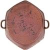 Side Handles Rustic Hexagonal Copper Foot Rub Spa Bowl view 3