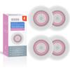 Brushmo Brush Head Replacements Compatible with Clarisonic Mia 1, Mia 2, Mia Fit, Alpha Fit, Smart Profile Uplift and Alpha Fit, Radiance Facial 4 Pack (Radiance) view 1