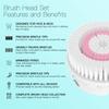 Brushmo Brush Head Replacements Compatible with Clarisonic Mia 1, Mia 2, Mia Fit, Alpha Fit, Smart Profile Uplift and Alpha Fit, Radiance Facial 4 Pack (Radiance) view 4