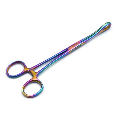 AAProTools New Body Piercing Forceps Kit Hemostat Sponge Clamp 7" Straight Multi Color