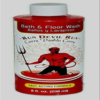 6 BOTTLES RUN DEVIL RUN BATH-CORRE DIABLO CORRE BANO Y LAVAPISOS 8OZ - SPIRITUAL MAGICK PAGAN WICCA