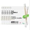 The Humble Co Bamboo Cotton Swabs with Spiral Design, 600 Count - Cotton Buds for Ears, Makeup, Baby Care & Cleaning - Personal Hygiene Essentials & Toiletries - Daily Products for Travel & Home view 1