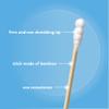 The Humble Co Bamboo Cotton Swabs with Spiral Design, 600 Count - Cotton Buds for Ears, Makeup, Baby Care & Cleaning - Personal Hygiene Essentials & Toiletries - Daily Products for Travel & Home view 3