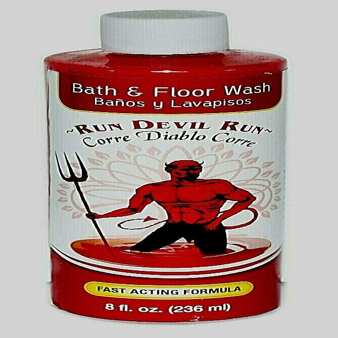 3 BOTTLES RUN DEVIL RUN BATH CORRE DIABLO CORRE BANO Y LAVAPISOS 8OZ - SPIRITUAL MAGICK PAGAN WICCA