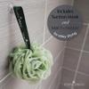 Temple Spring Recycled Luffa Sponges, Bathroom Shower Accessories, Loofa Bath Sponge, Exfoliating Body Scrubber Exfoliator Pouf, Shower Scrubber Puff, Poof, Loofah for Women, Loofah for Men -Sea Green view 4