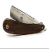G.B.S Mahogany Wood, Shave Ready Straight Razor, Leather Strop Made with Cow Hide Leather Steel Clamp, Wooden Handle view 4