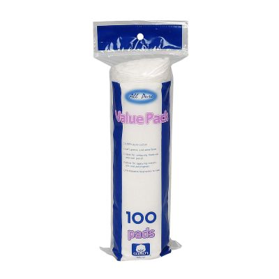 100 Count Round Cotton Cosmetic Pads