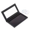 Allwon Magnetic Palette Black Empty Makeup Palette with Mirror and 20Pcs Adhesive Empty Palette Metal Stickers for Eyeshadow Lipstick Blush Powder view 3