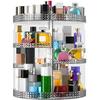 Famitree Rotating Makeup Organizer Countertop, Acrylic Makeup Storage Organizer Round, Large Cosmetic Organizer 7 Layers Large Capacity, Fits Makeup Brushes, Lipsticks, Bathroom, Vanity, Gray view 1