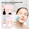 Replacement Facial Cleansing Brush Heads, Facial Cleansing Brush Head, Exfoliator Facial Brush Heads, for Acne Prone, Clogged and Enlarged Pores Sensitive Skins (Blue/2 Pack) view 4