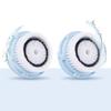 Replacement Facial Cleansing Brush Heads, Facial Cleansing Brush Head, Exfoliator Facial Brush Heads, for Acne Prone, Clogged, Enlarged Pore, Deep Pore Sensitive Skins (Black/2 Pack) view 1