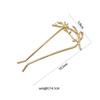 2 Pcs Metal Branches Hair Pins U Shape Hair Stick Hairpin Hair Accessories for Women and Girls view 4