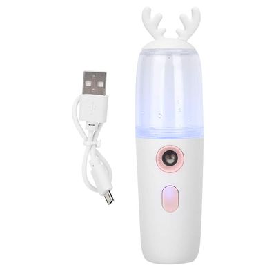 Face Mist Sprayer, Cute Face Mister Mini Facial Sprayer Mister for Lash for Facial Steamers for Facial Steamers Facial-Steamers Extensions Pink 30Ml (White)