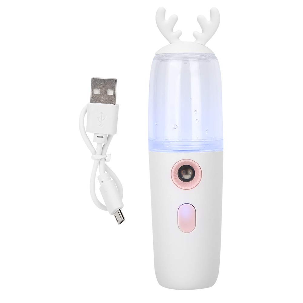 Face Mist Sprayer, Cute Face Mister Mini Facial Sprayer Mister for Lash for Facial Steamers for Facial Steamers Facial-Steamers Extensions Pink 30Ml (White)