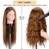 Beauty Star Mannequin Head with 80% Real Human Hair, Manikin Doll Head for Hair Styling, Cosmetology Makeup Hairdressing Training Practice Head with Clamp Stand and DIY Hair Styling Braiding Set view 4