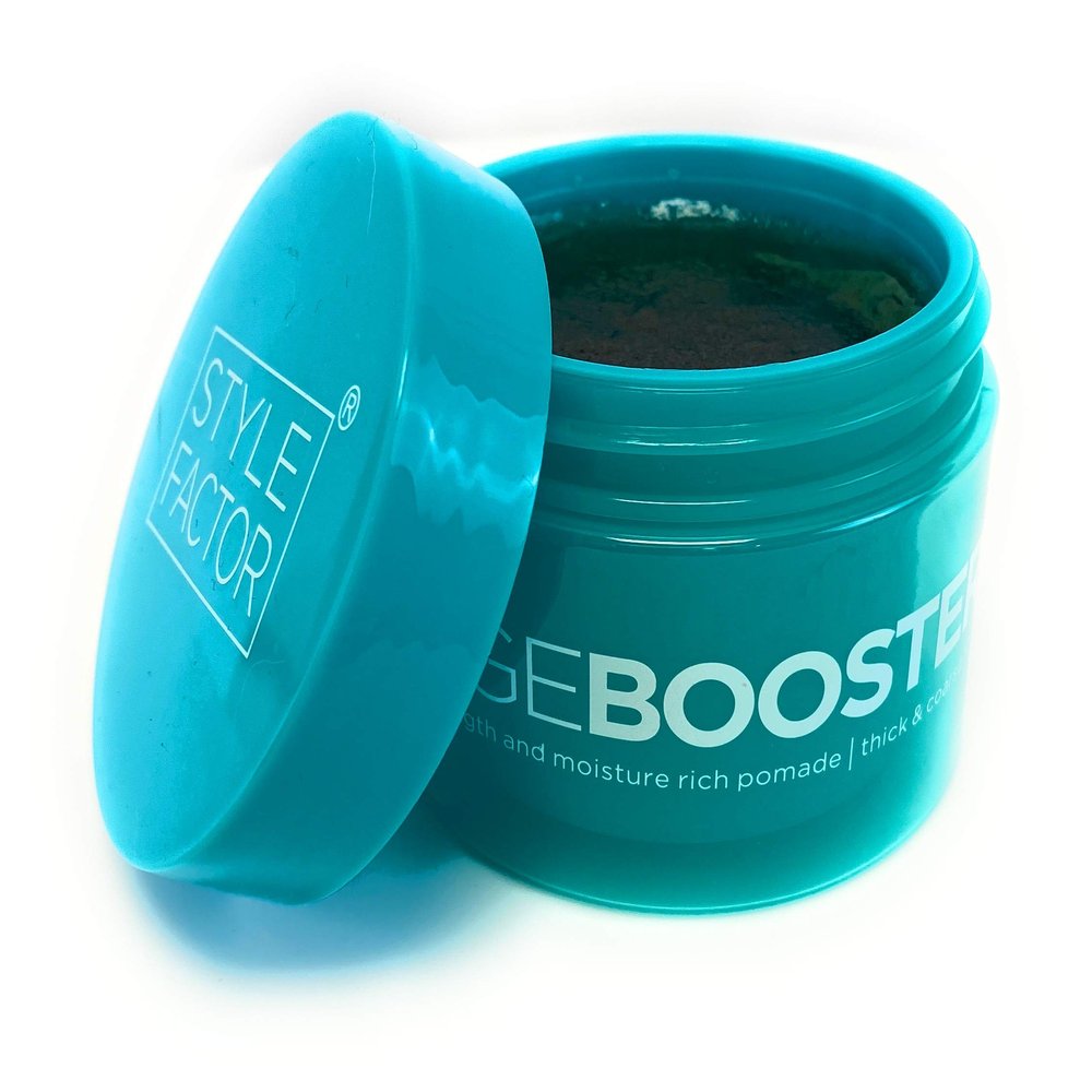 Style Factor Edge Booster Strong Hold Water-Based Pomade - Super Shine & Moisture 3.38oz (TURGANITE)