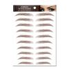 Aaiffey 4D Hair-like Authentic Eyebrows, Brown Imitation Ecological Lazy Natural Tattoo Eyebrow Stickers Waterproof for Woman Makeup Tool 10 Pcs view 1