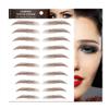 Aaiffey 4D Hair-like Authentic Eyebrows, Brown Imitation Ecological Lazy Natural Tattoo Eyebrow Stickers Waterproof for Woman Makeup Tool 10 Pcs view 2