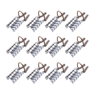 15pcs Nail Tool Nail Extention Tools Nail Sculpting Stickers Nail Tips Extension Tool Nail Guide Sticker Forms Gel Nail Guide Silver Accessories Nail Art Tool Synergist Pearlescent