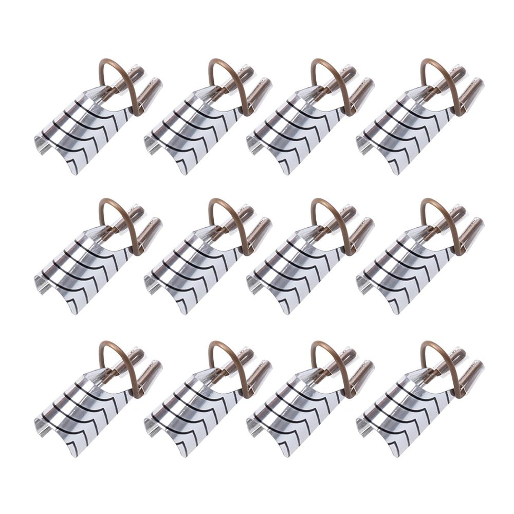 15pcs Nail Tool Nail Extention Tools Nail Sculpting Stickers Nail Tips Extension Tool Nail Guide Sticker Forms Gel Nail Guide Silver Accessories Nail Art Tool Synergist Pearlescent