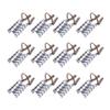15pcs Nail Tool Nail Extention Tools Nail Sculpting Stickers Nail Tips Extension Tool Nail Guide Sticker Forms Gel Nail Guide Silver Accessories Nail Art Tool Synergist Pearlescent view 1