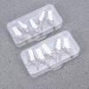 15pcs Nail Tool Nail Extention Tools Nail Sculpting Stickers Nail Tips Extension Tool Nail Guide Sticker Forms Gel Nail Guide Silver Accessories Nail Art Tool Synergist Pearlescent view 4