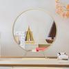 50 x 50cm Makeup Vanity Mirror Tabletop Metal Framed HD Mirror for Dressing Table Freestanding Cosmetic Mirror with Base - Gold view 2