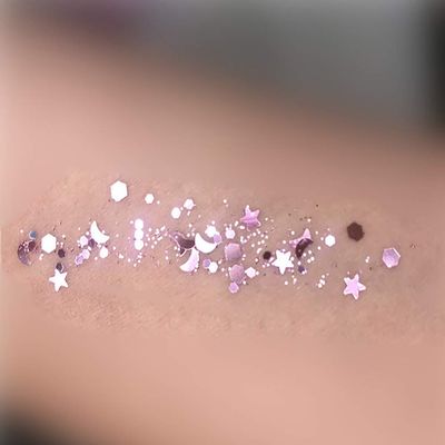 Craft Glitter Sequins Sparkle Glitter for Face, Arm, Hair, Nail, or Festival, Party Decoration - Pink, 10g