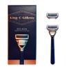 King C. Gillette Neck Razor, Handle plus 2 Blade Refills view 1