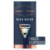 King C. Gillette Neck Razor, Handle plus 2 Blade Refills view 2