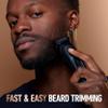 King C. Gillette Cordless Beard Trimmer for Men, Kit includes 1 Trimmer, 3 Interchangeable Combs, 1 Cleaning Brush, 1 Charger, 1 Travel Bag, BLUE view 2