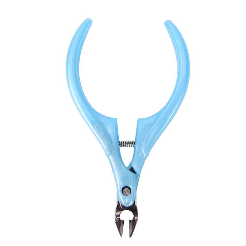 AnHua 2020 Fashion Nail Cuticle Scissor Cuticle Manicure Care Cutter Nippers Clipper Tool (Blue)