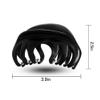 4 Inch Pretty Hair Clip, thick hair clips, Hair Claw for Women large claw, Hair Grip for Thick Hair, hair clips for long thick hair (Black & Blue & Coffee) view 2
