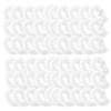 300 Pcs Disposable Bath Shower Caps Larger and Thicker Waterproof Plastic Bath Caps Elastic Hair Processing Caps for Travel Spa Hotel and Hair Salon White view 1