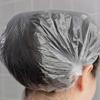 300 Pcs Disposable Bath Shower Caps Larger and Thicker Waterproof Plastic Bath Caps Elastic Hair Processing Caps for Travel Spa Hotel and Hair Salon White view 2