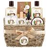 Bath & Shower Spa Basket Gift Set, Coconut Scent, with Shower Gel, Bubble Bath,Body Lotion, Bath Bomb,Bath Salt, Bath and Body Gift Box for Women view 1