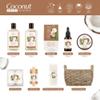 Bath & Shower Spa Basket Gift Set, Coconut Scent, with Shower Gel, Bubble Bath,Body Lotion, Bath Bomb,Bath Salt, Bath and Body Gift Box for Women view 2