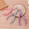 AnHua Nail Cuticle Pusher Tweezer Cutter Nipper Clipper Dead Skin Remover Manicure Art Grooming Tool Beauty Nail Pliers (Purple) view 3