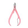 AnHua Nail Cuticle Pusher Tweezer Cutter Nipper Clipper Dead Skin Remover Manicure Art Grooming Tool Beauty Nail Pliers (Pink) view 1